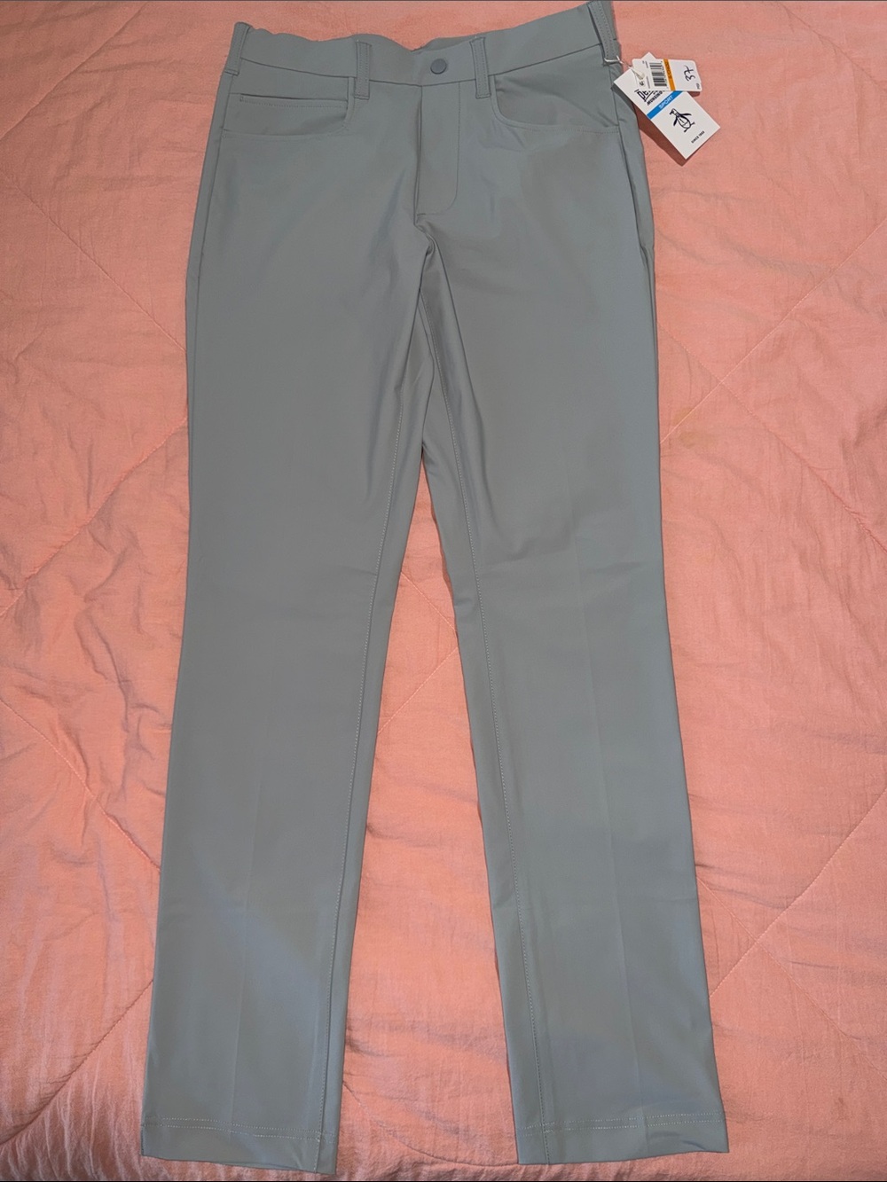 Original Penguin Men's Light Gray Performance Chinos